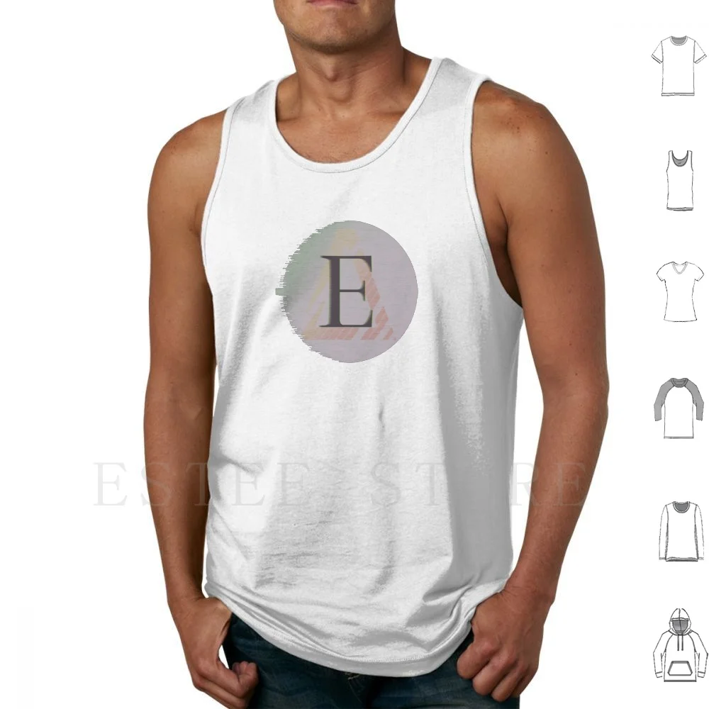 Extratone Logo [ Distressed ] Tank Tops Vest Publishing Digitized Pixelized Logo Magazine Web Spectrum Gradient Vaporwave