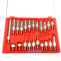 Dial Indicator 22Pcs M2.5 and 4-48 Thread Tip For Dial & Test Indicators Steel Dial Indicator Point Set