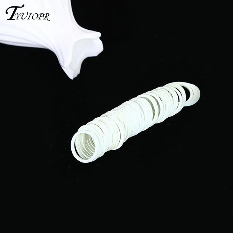 16*1,4mm Weiß Büro Gummi Ring Gummibänder Starke Elastische Bands Schreibwaren Halter Band Schleife Schule Büro Liefert