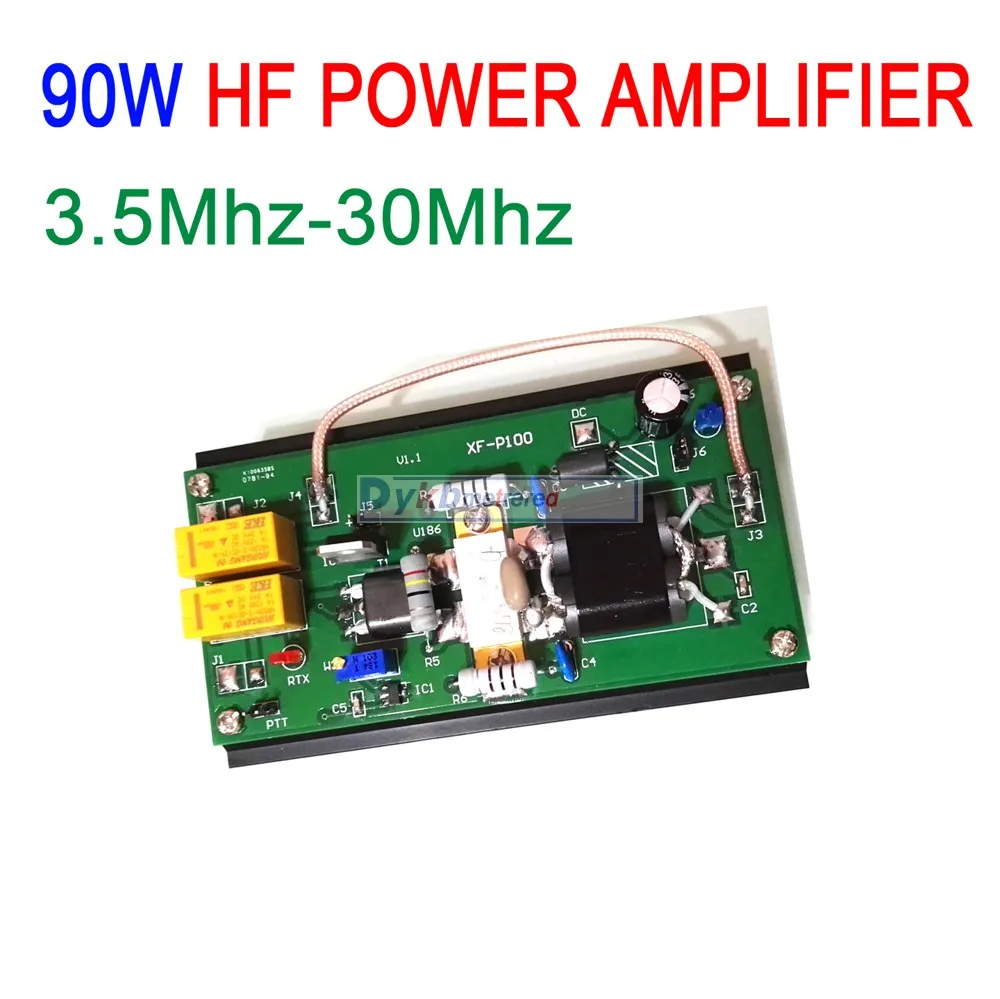 

90W HF Power Amplifier Short wave Amplifier 3.5Mhz-30Mhz For FT-817 IC-703 SUNSDR2 PRO KX3 QRP SSB CW AM Ham Radio