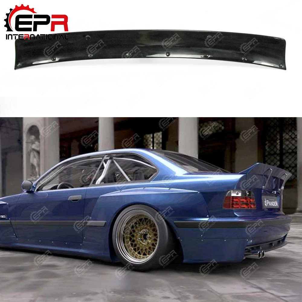 

Fit For BMW E36 Coupe 2 Door Bodykits ROB Style FRP Glass Fiber Rear Spoiler Fiberglass Trunk Wing Lip Drift Bootlid Splitter