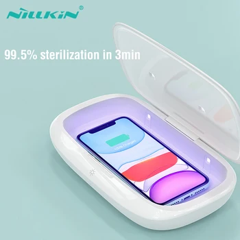 NILLKIN 휴대 전화 살균기 5V UVC 소독 상자 무선 충전과 다기능 휴대용 자외선 소독기