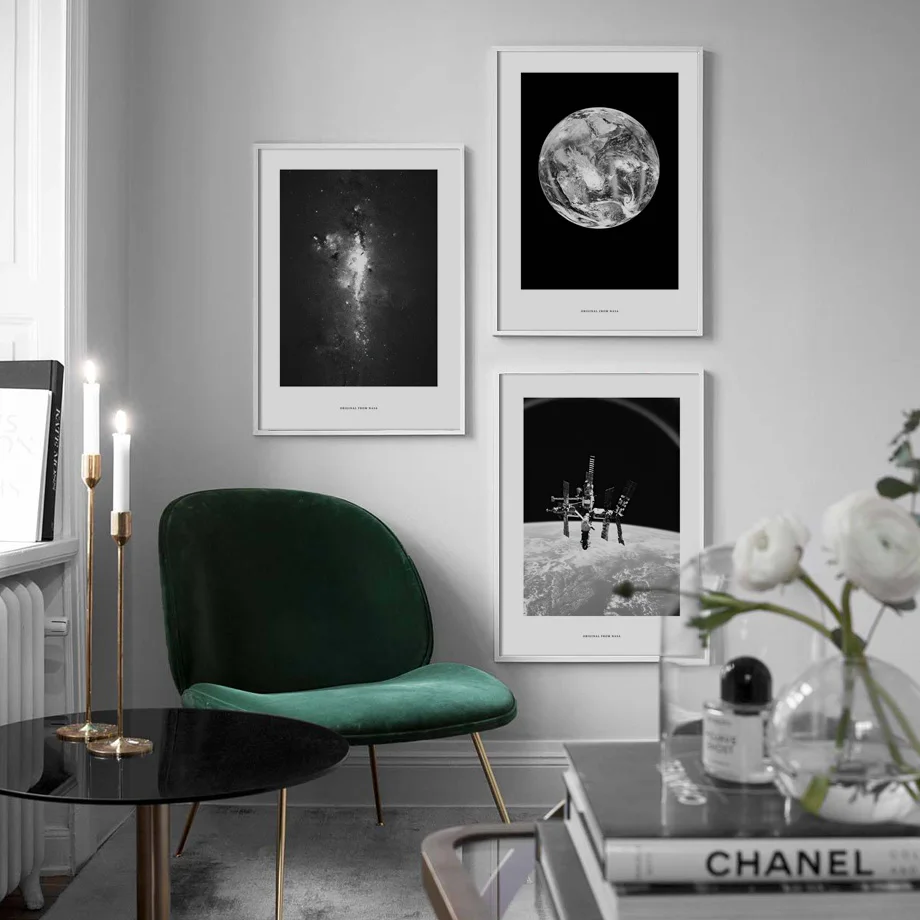 

Cosmic Landscape Milky Way Heavenly Probe Body Wall Art Canvas Painting Nordic Posters And Prints Decor Pictures For Living Room