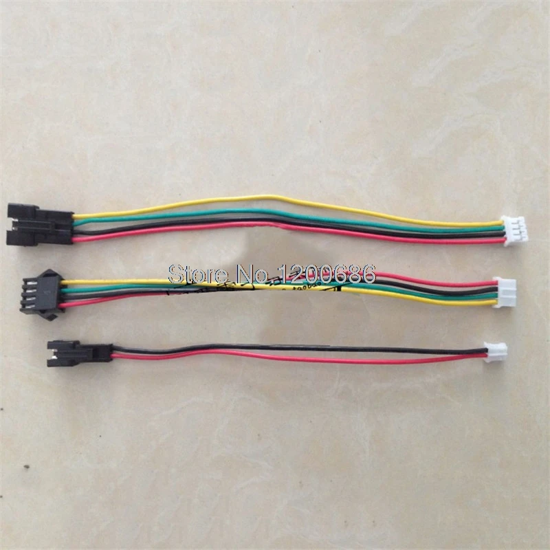PH2.0 4Pin SM2.54 PH SM 4P 22AWG 10 PCS SM-4P female to PH2.0-4P black red terminal connector 200mm