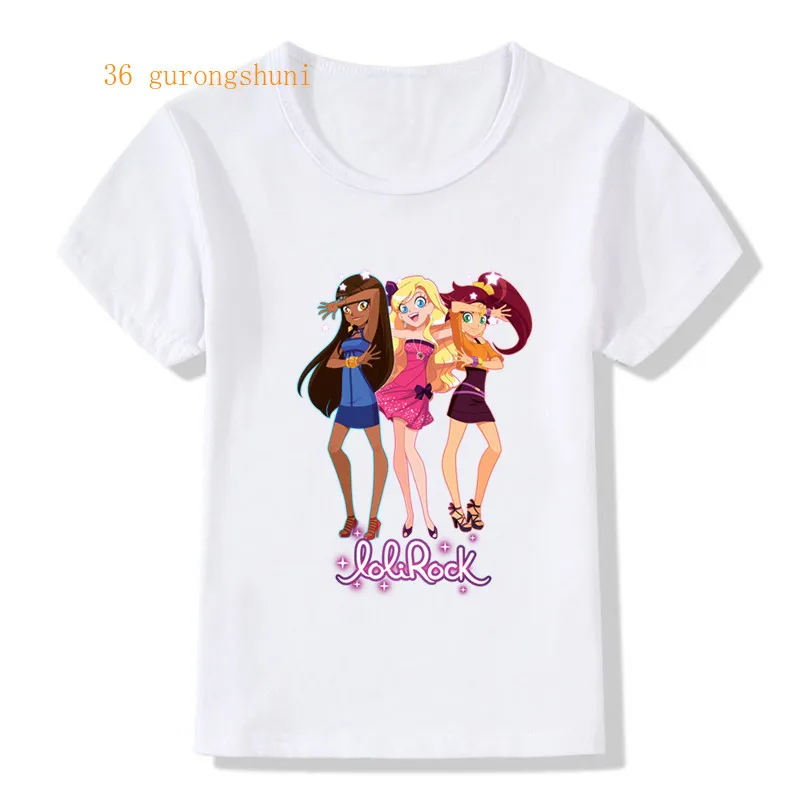 Футболка с мультипликационным аниме для девочек