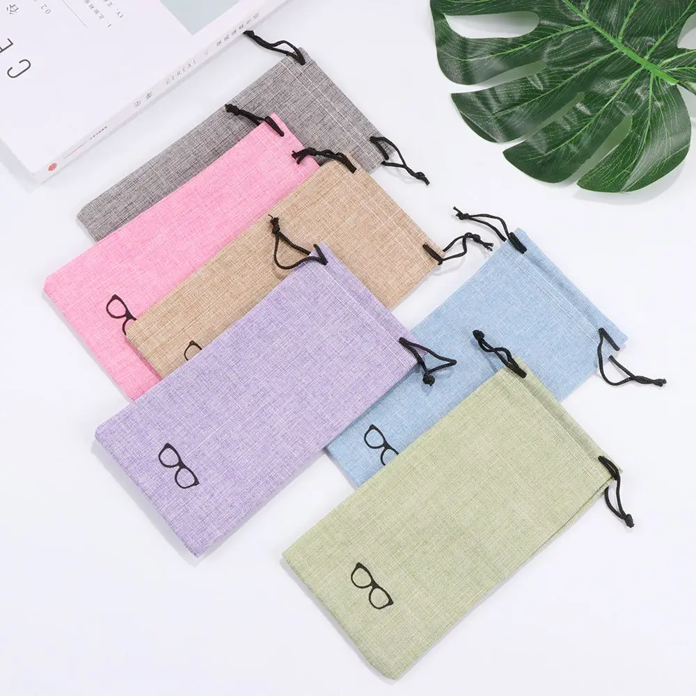 5/10/20Pcs 5/10/20Pcs Cleaning Eyewear Sunglasses Bag Optical Glasses Case Lanyard Cloth Bags Eyeglasses Pouch