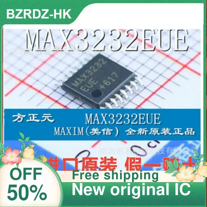 10PCS MAX3232EUE MAX3232CUE TSSOP16 RS-232 nuevo original