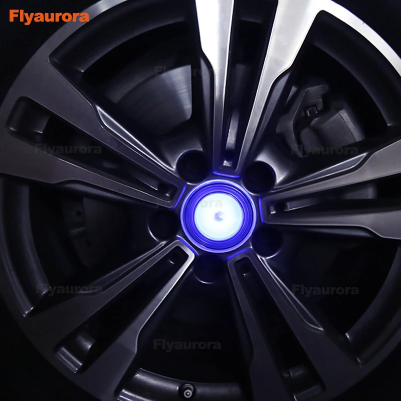 Hub Light 4PCS Car Floating Illumination Wheel Caps LED Light Center Cover Lighting Cap for mercedes benz wheel center cap