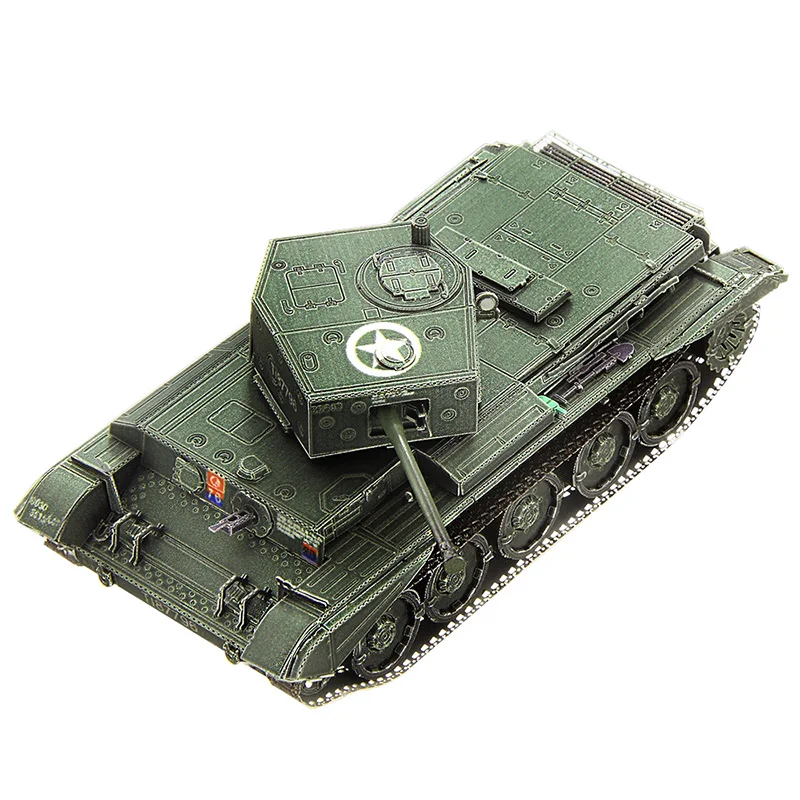 

Piececool 3D Metal Puzzle CROMWELL Tank model KITS Assemble Jigsaw Puzzle DIY Gift Toys For Children