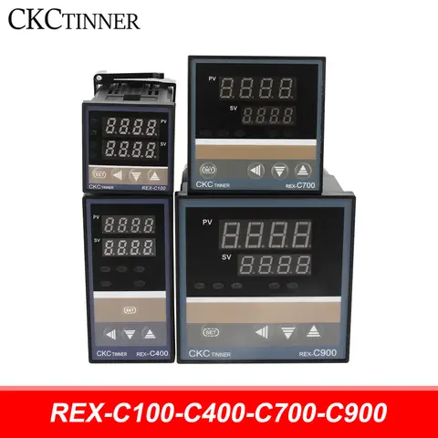 PID RKC 디지털 지능형 산업용 온도 컨트롤러 220V 릴레이 REX-C100-C400-C700-C900 온도 조절기 SSR 릴레이 출력