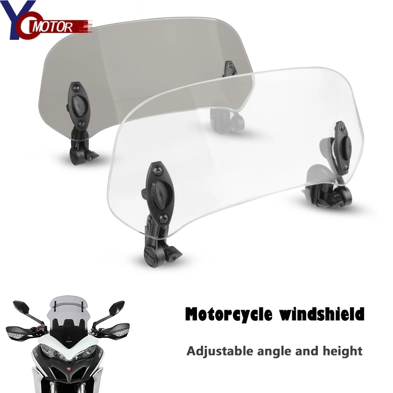 

Motorcycle Adjustable WindScreen Windshield Spoiler Deflector for HONDA ST1300 VFR 800F NC750 S/X NC700 S/X 250 300