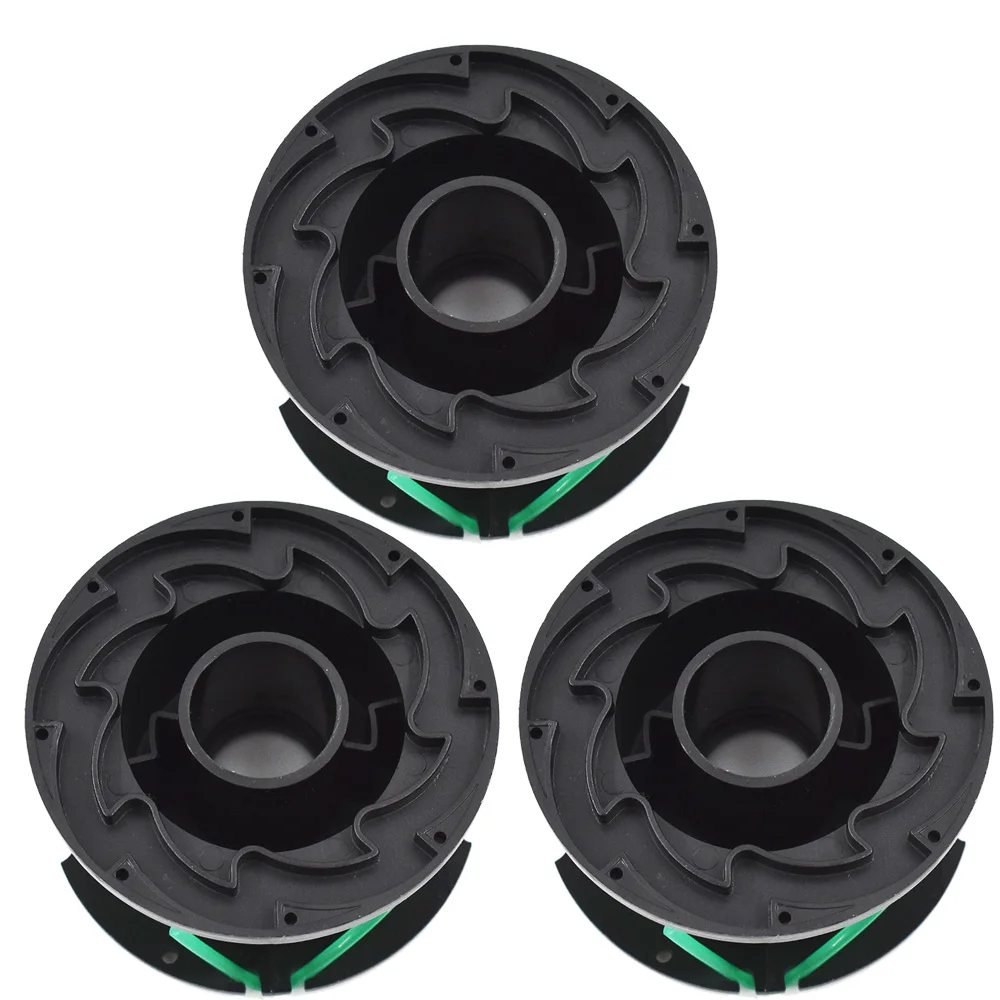 3pc SF-080 String Trimmer Spool Line Replacement For Black & Decker GH3000 Model