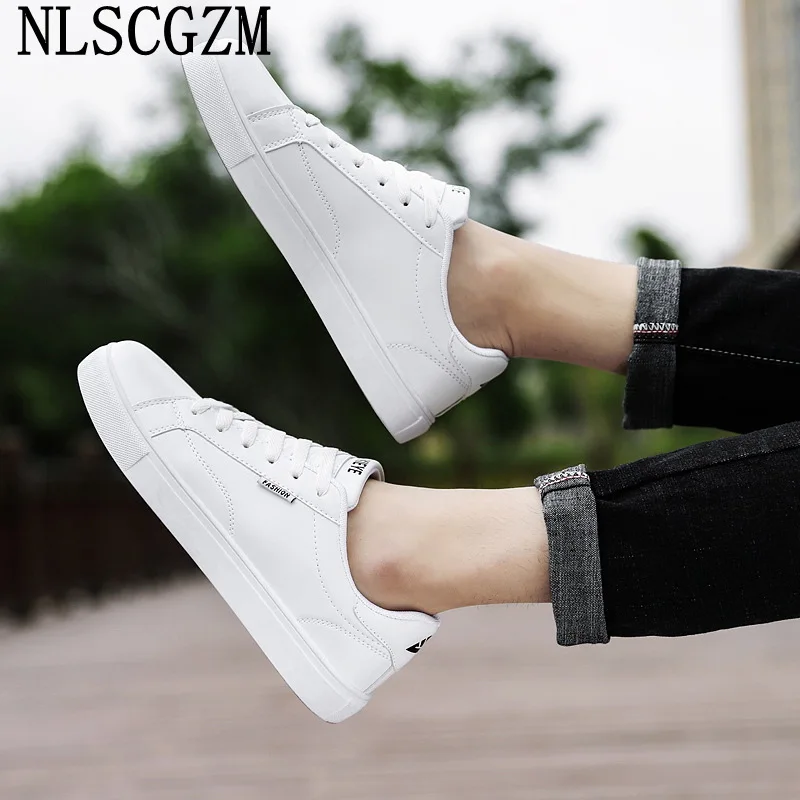 White Sneakers Leather Casual Shoes Men Sports Shoes for Male Luxury Designer Shoes for Man 2024 Skateboard Zapatillas De Hombre