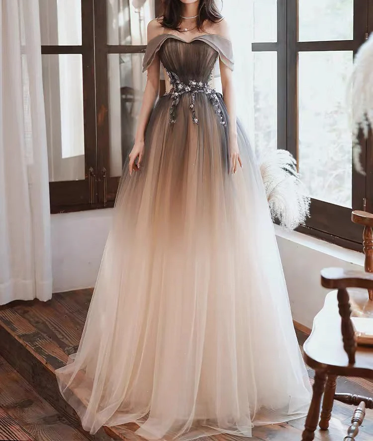 Elegant Strapless Prom Dresses Sexy Off Shoulder Starry Brilliant Appliques Backless Bandage A-Line Female Party Host Gowns 2024