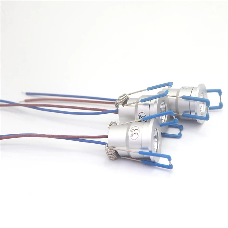 3PCS 3W 220V Mini LEDดาวน์ไลท์ในร่มกลางแจ้งสวนห้องน้ําทางเดินเพดานจุดหลอดไฟสปาซาวน่าแสง