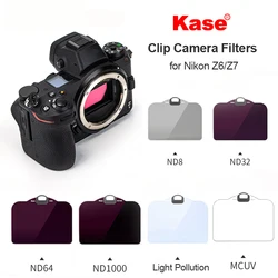 Kase Clip-in Camera Filter for Nikon Z5 Z6 Z7 Z6II Z7II Z8 Z9 Zf Z6III UV Neutral Density Neutral Night Light Pollution Filter