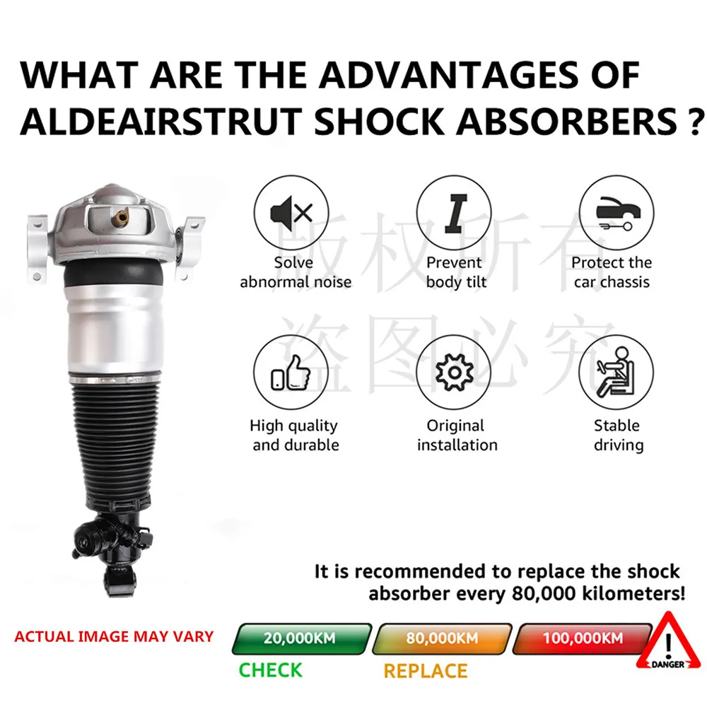 Front Rear Air Suspension Shock Absorber Struts For 1998-2005 Mercedes Benz S-Class W220 w/Airmatic & ADS w/o 4Matic New