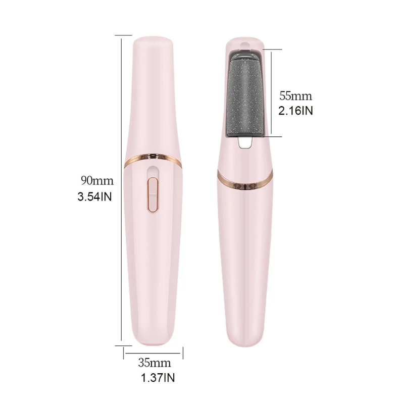 M2ee usb recarregável moedor de pé calo seguro limpador arquivo pé pedicure 2 engrenagens