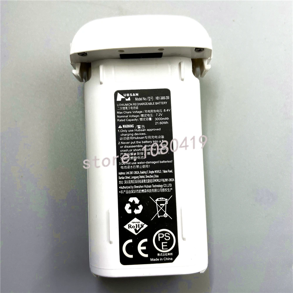 Original hubsan zino mini se bateria rc drone quadcopter 3000mah lipo bateria tempo de vôo 45 minutos acessórios peças reposição