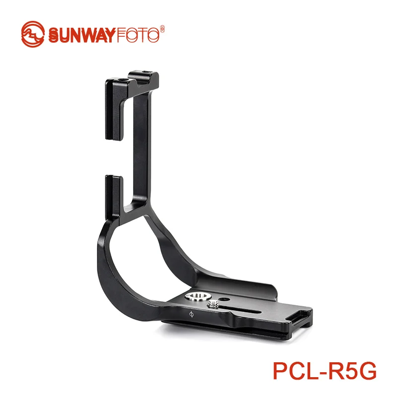 SUNWAYFOTO PCL-R5G Tùy Chỉnh L-Chân Đế Cho Canon EOS R5/R6 Với Kẹp Pin BG-R10 Arca RRS Tương Thích