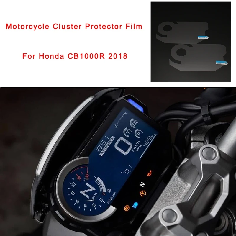 Motorcycle Scratch Cluster Screen Dashboard Protection Instrument Film For Honda CB1000R 2018 2019 2020