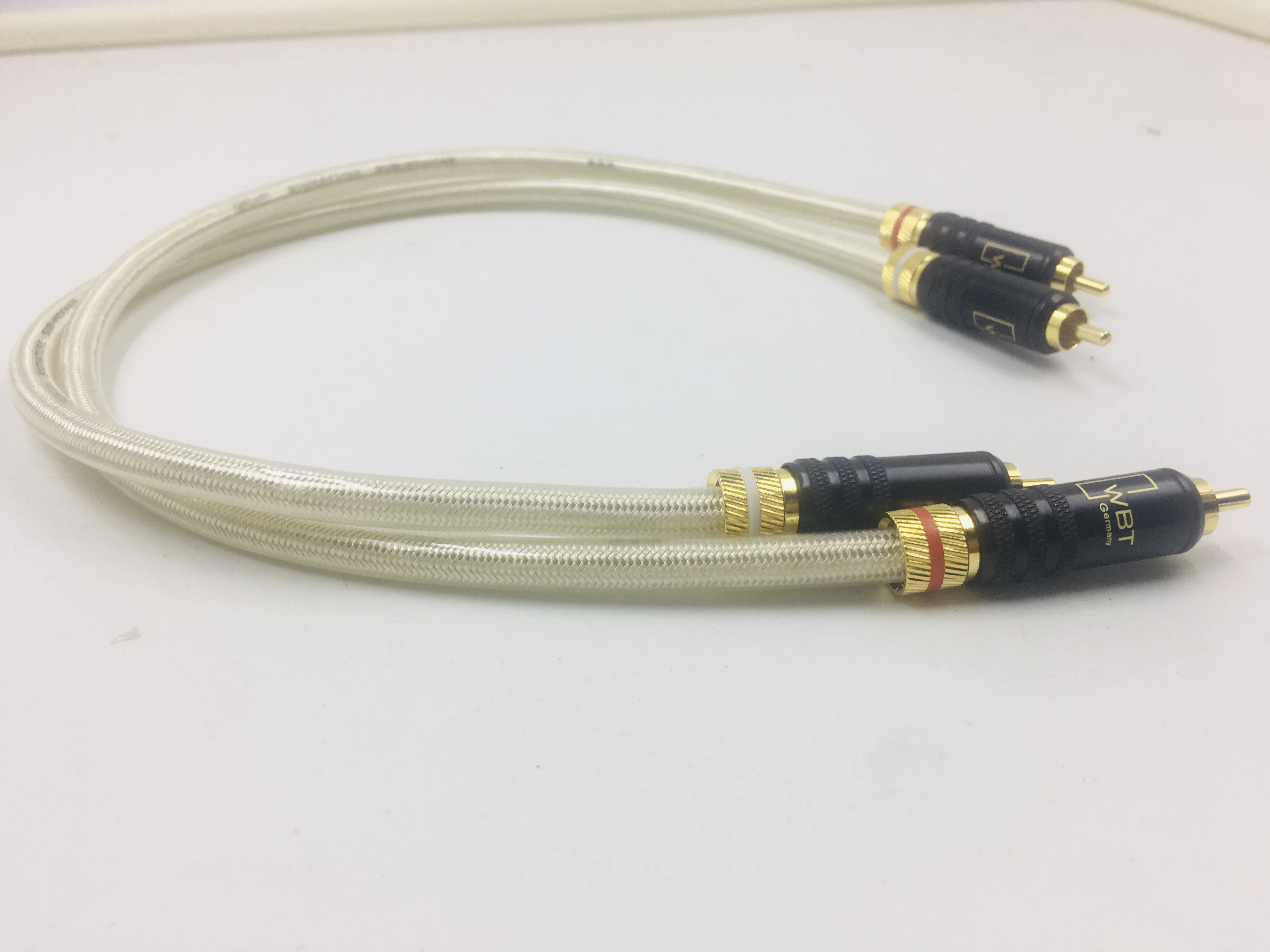 كابل ربط صوت hifi جديد QED Signature 5N OCC مطلي بالفضة مع موصل مطلي بالذهب WBT-0144 #5