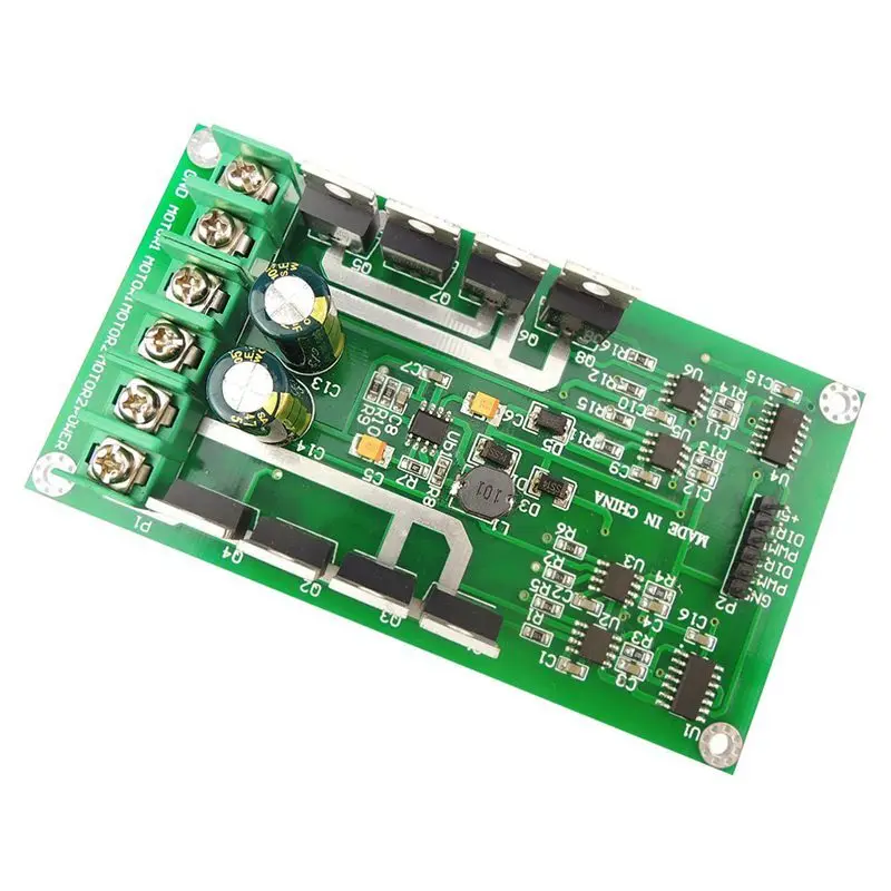 H-Bridge DC Dual Motor Driver PWM Module DC 3~36V 15A Peak 30A IRF3205 High Power Control Board for Arduino Robot Smart Car