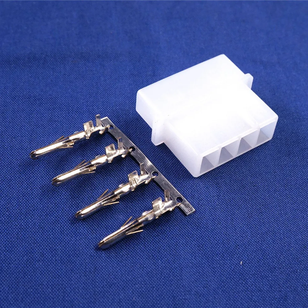 10 50 100 Sets Molex 5.08 mm 2 3 4 Position Male Plug Female Receptacle Housing + Contact Pin Terminal ATX / EPS Power Connector