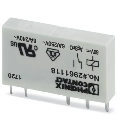 

10 pcs Relay REL-MR- 60DC/21 - 2961118 1NO+1NC | 60VDC | without light | 6A