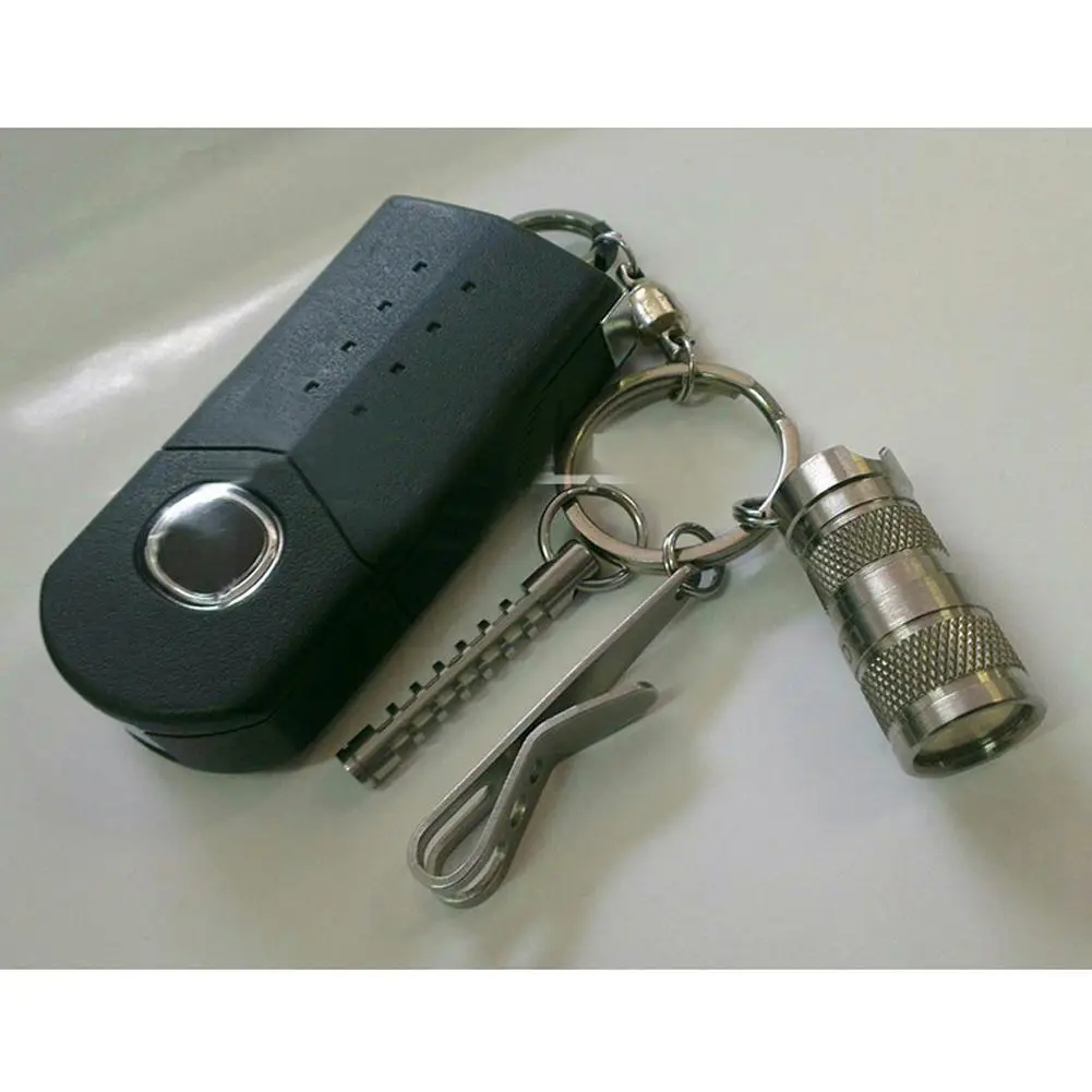 1-10PCS EDC Bag Gear Pocket Suspension Clip Mini Pocket Suspension Clip Hanger Stainless Steel with Key Chain Outdoor Equipment