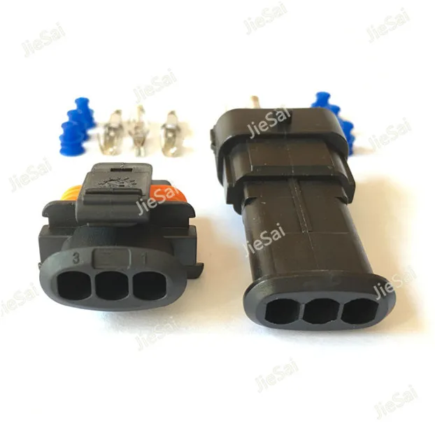 3 Pin 1928404074 Seald Automotive Connector Car Fuel Pressure Plug For Bosch Wire Connector Electrical Connector