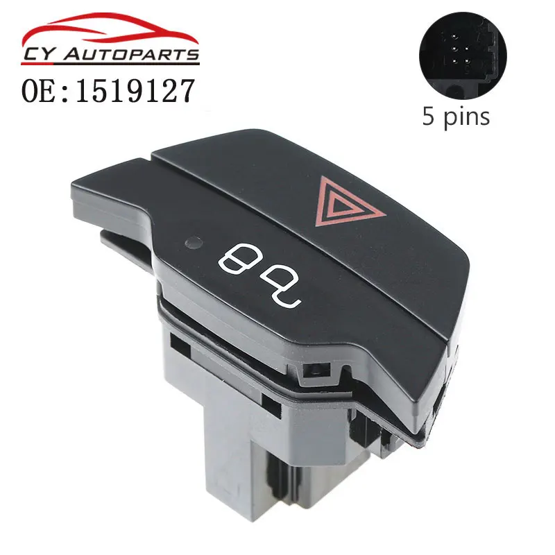 1519127 Hazard Warning Light Button Lock Unlock Switch For Ford B-MAX C-MAX Ecosport Fiesta Focus Kuga Transit 2008-2019 1767567