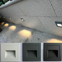 IP65 Waterproof Wall Light Underground Led Step Stair Lights Outdoor Footlight Recessed Corner wall Lamp exterior garden light