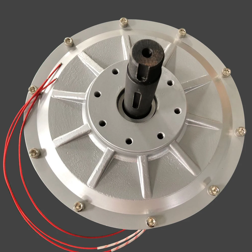 

CE 3000W 3KW 1200RPM 380V AC Disc PMG Inner Rotor Three Phases Coreless Permanent Magnet Generator Alternator