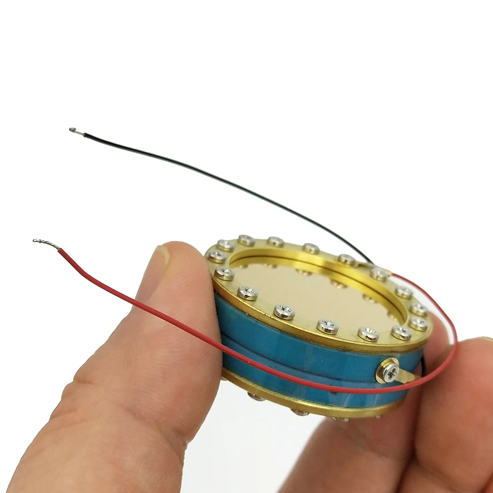 34ミリメートル24 18kゴールド2線式大型ダイアフラムマイクカートリッジコア録音コンデンサーマイクカプセル