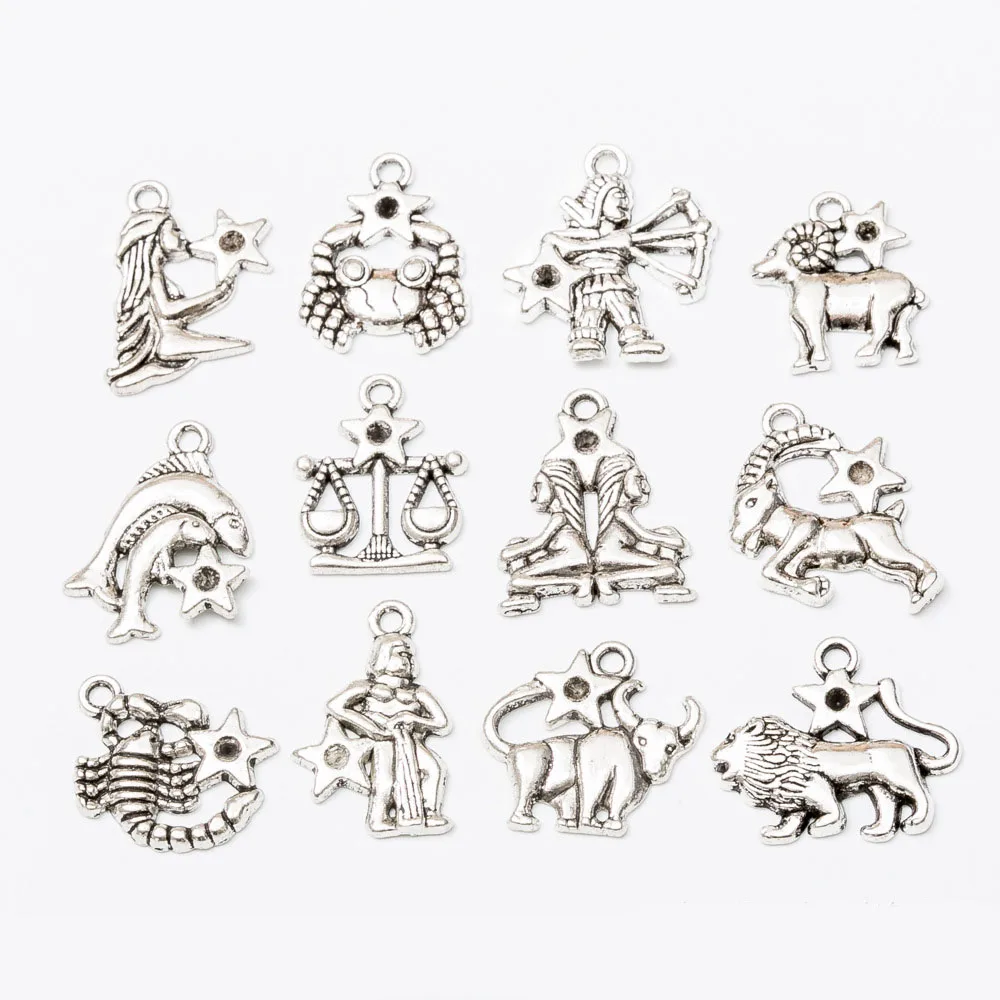 12 Signs Constellations Zodiac Keychain Key Ring Doctor Dentist Nurse Tooth Protection Floss Toothpaste Toothbrush Style