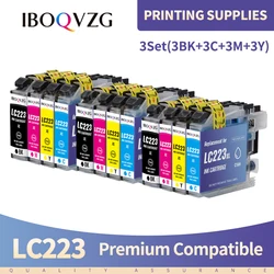 IBOQVZG LC223 LC221 LC 223 adhérence pour cartouche d'encre d'imprimante Brother DCP-J562DW J4120DW MFC-J480DW J680DW J880DW J5320DW