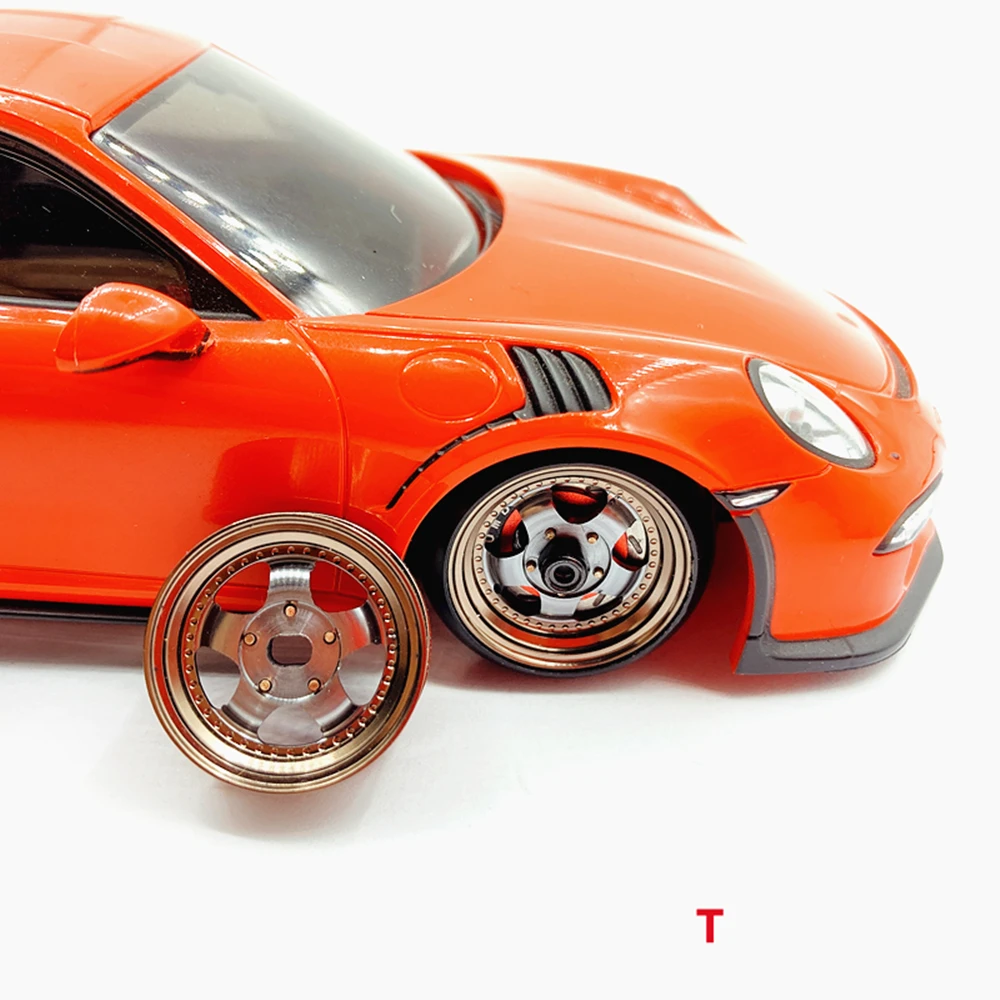 1/28 MINI-Z AWD Five High Simulation Aluminum Alloy Wheels (OD 20MM) 2pcs With Tires