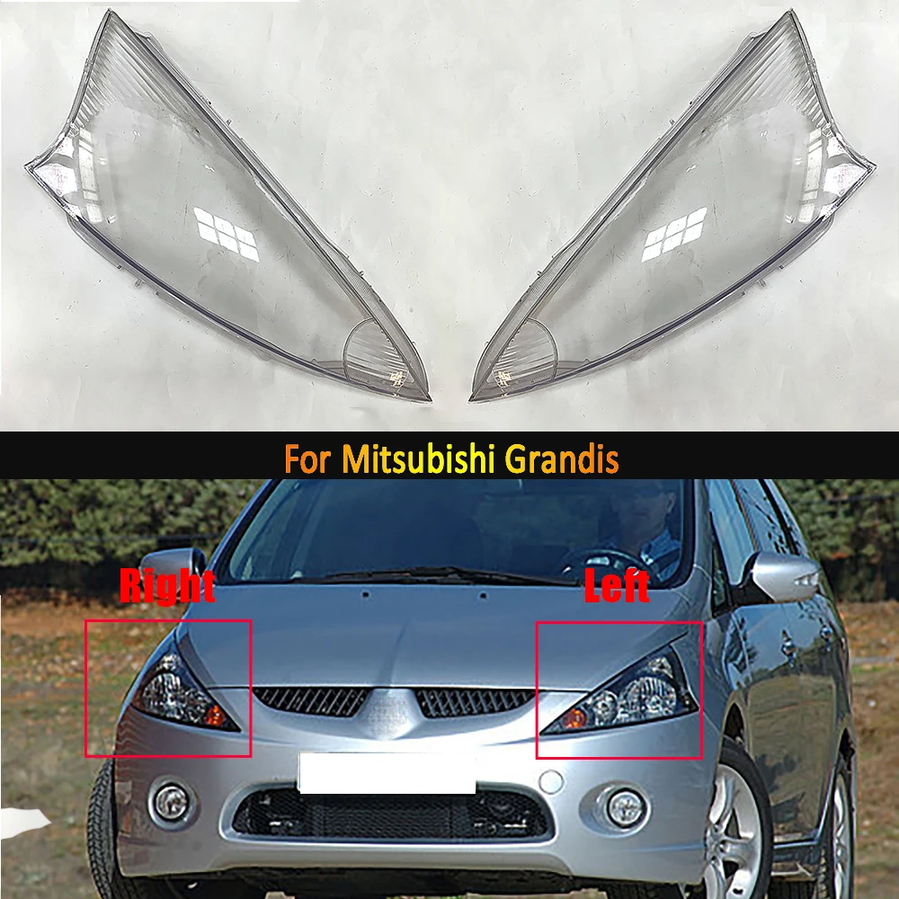 Headlamp Lens For Mitsubishi Grandis Headlight Cover Replace Front Car Light Auto Shell