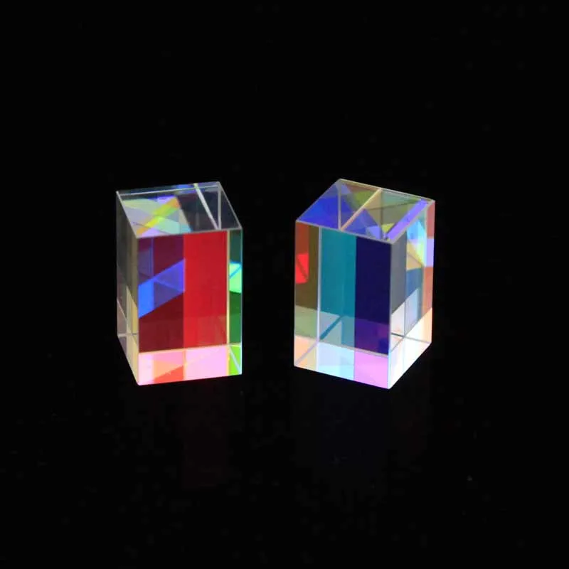 16*16*25mm Optical Prism Hexahedral Prism Creative Gift of Cubic Science Cube Diamond Mirror Rainbow Light for Photography