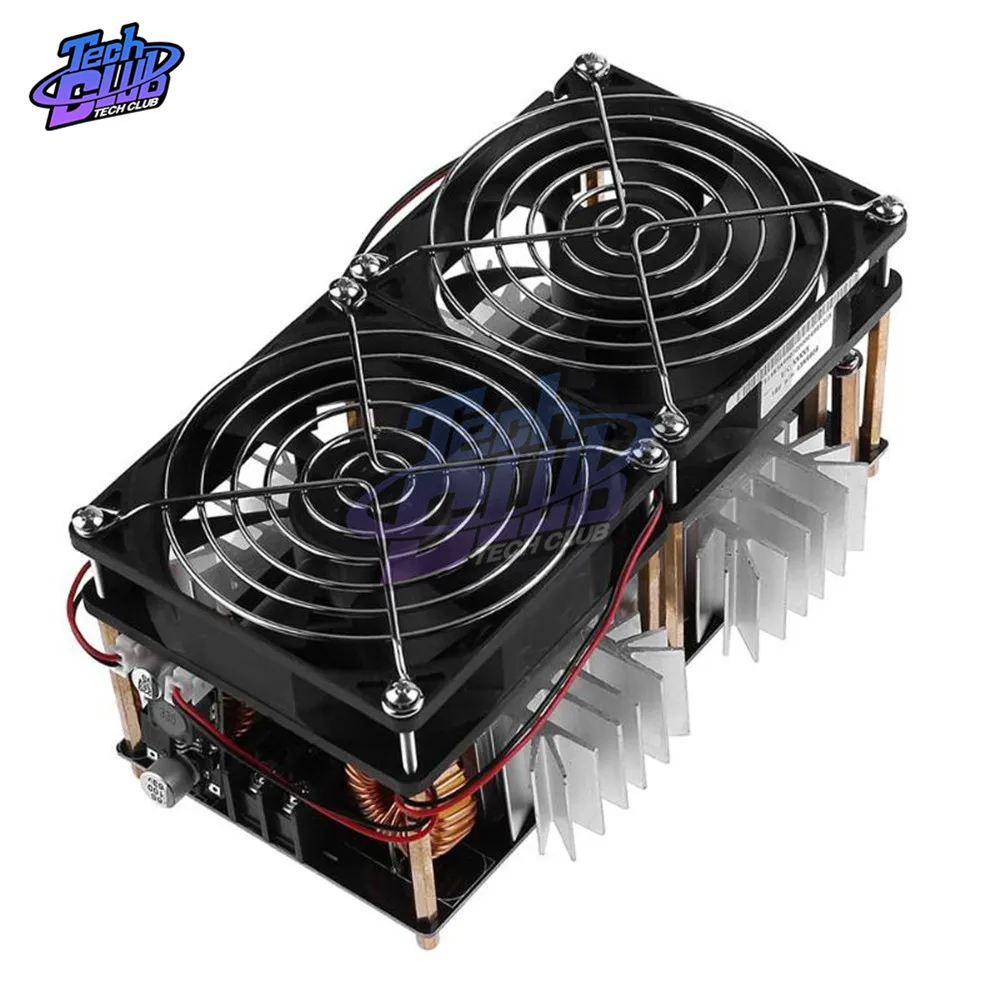 1800W 2500W ZVS Induction Heater Induction Heating Machine PCB Board Module Flyback Driver Heater Cooling Fan Interface+ Coil