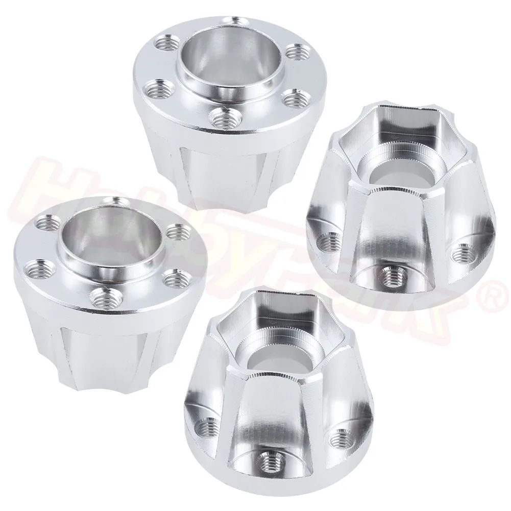 4 sztuk stopu aluminium 12mm Hex piasty koła rozszerzenie Adapter dla 1/10 gąsienica rc 1.9 \