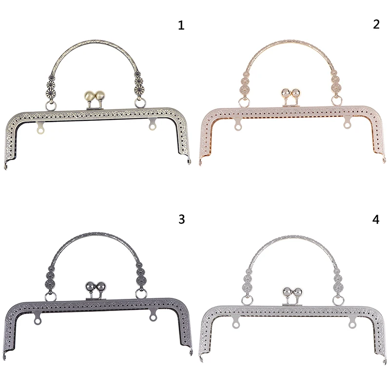 1PCS Metal Kiss Clasp Lock Frame Metal Frame Kiss Clasp Lock For Handbag Purse Coin Bag DIY Tool DIY Metal Frame Purse Handle