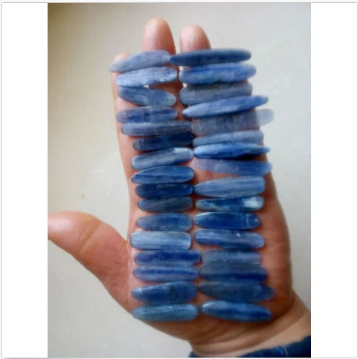 50pcs Blue Kyanite Blades Rough Natural Earth Mined Gem 40-30g