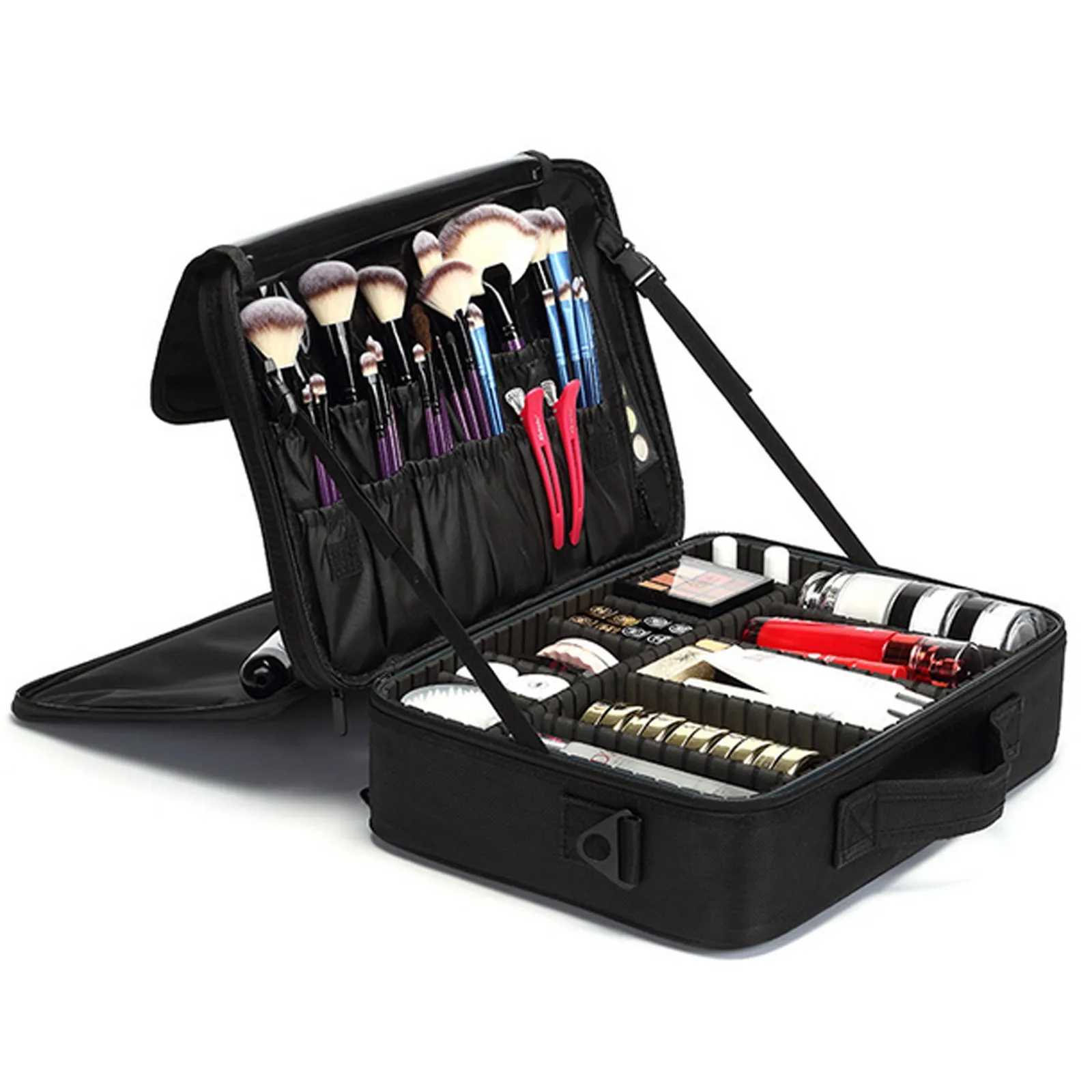 Professional Makeup Case Fashion Waterproof Large Cosmetics Organizer Makeup Tool Storage Box Suitcase for Makeup Artists Ladies