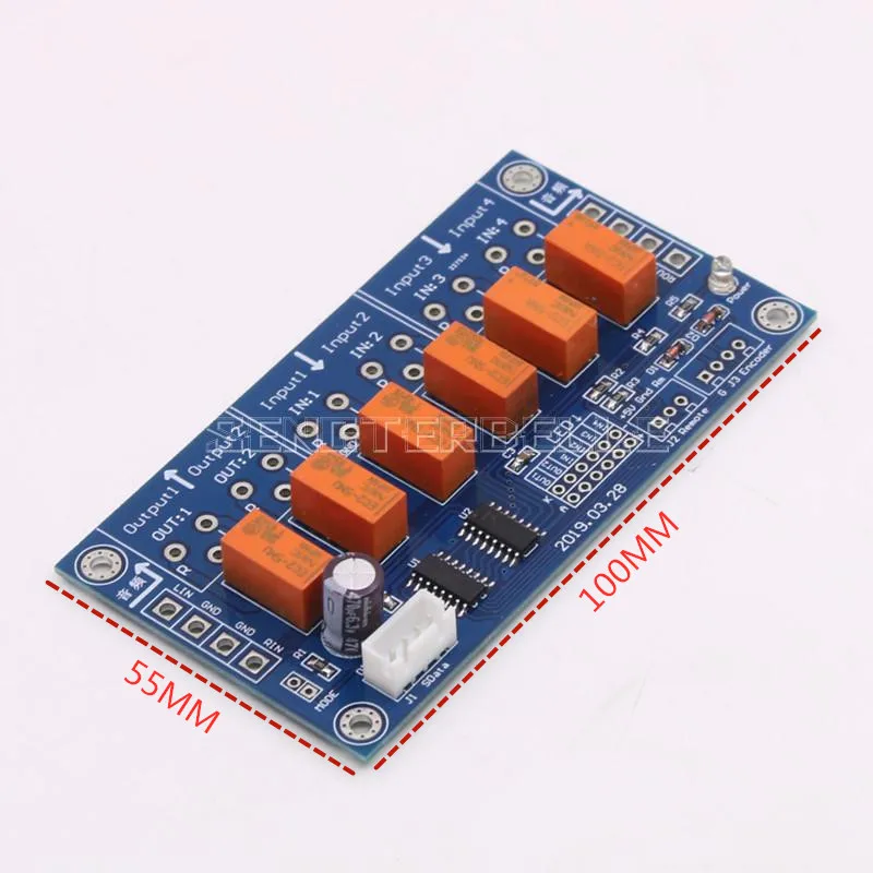 Assembeld Motor preamp Remote volume control board+display+input switch