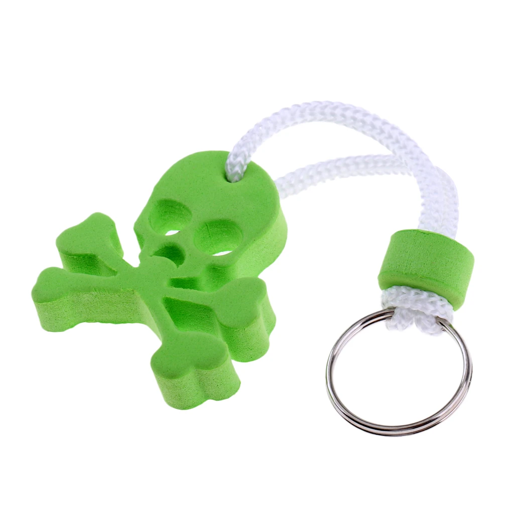 

MagiDeal EVA Floating Skull Skeleton Keyring Keychain Boating Buoy Key Float