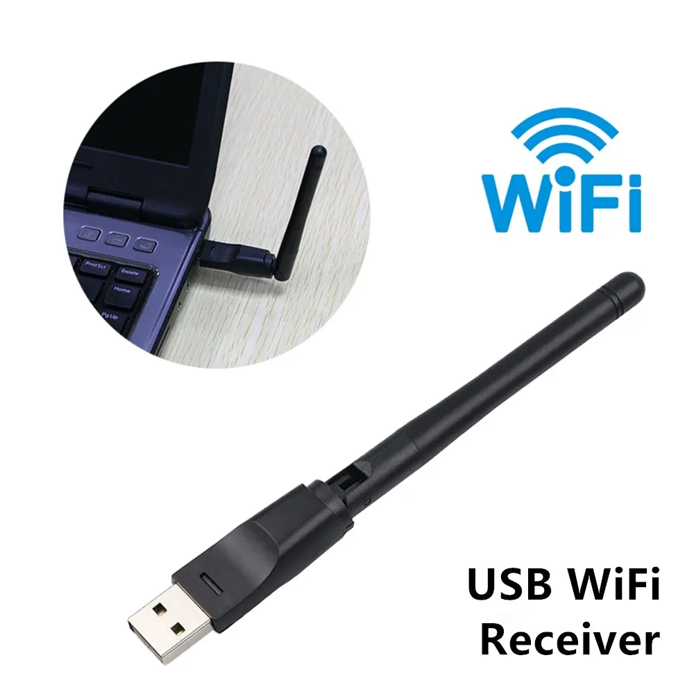 Wireless Network Card MT7601 USB 2.4G WiFi Wireless Transmitter Set Top Box IPTV Wireless Receiver Wifi Antenna for PC DVBT2 box