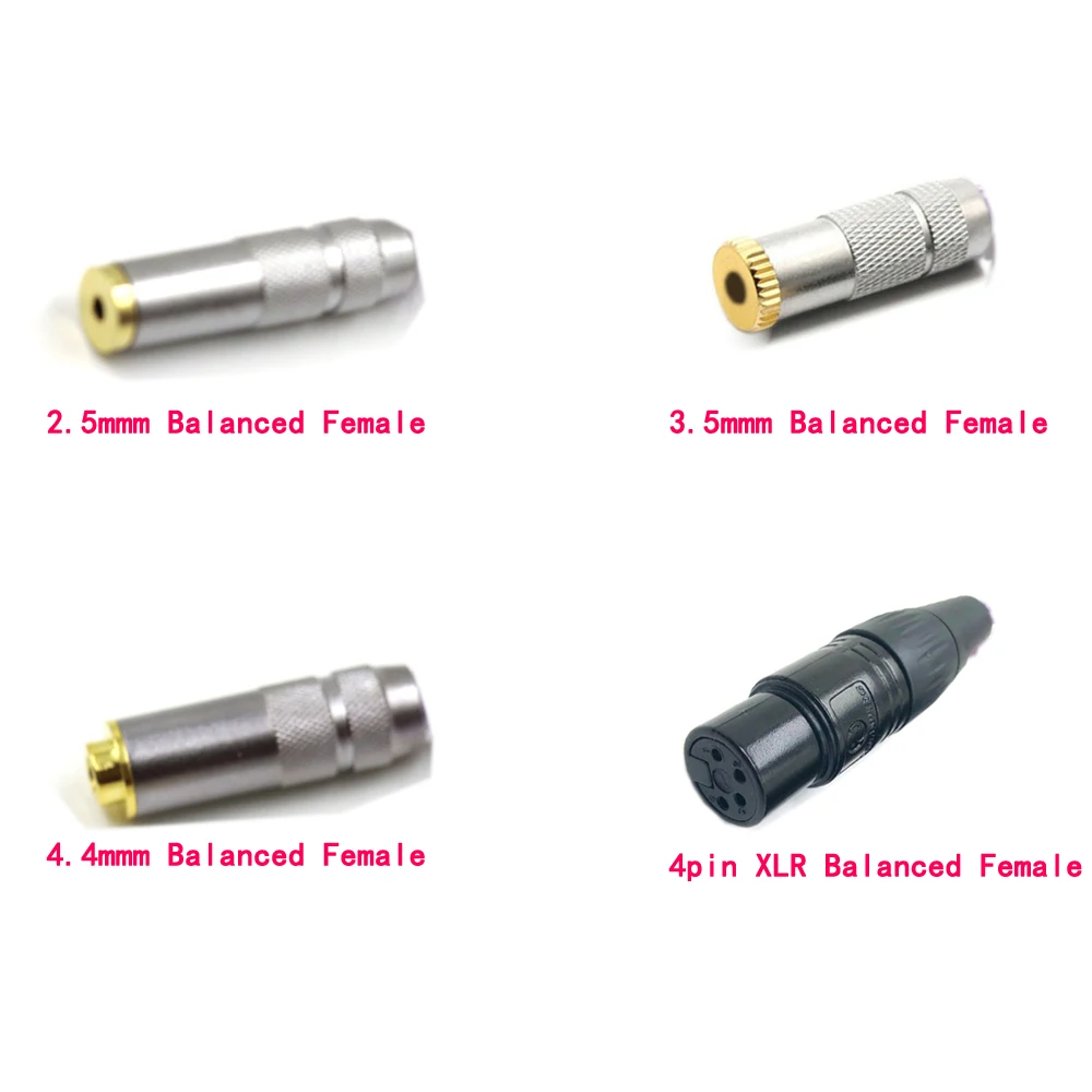 TOP-Cable adaptador de Audio HiFi 7n- OCC, chapado en plata XLR/2,5/3,5/4,4mm, hembra equilibrada a 2x3,5mm, macho, para REPRODUCTOR DE PHA-3 Pono