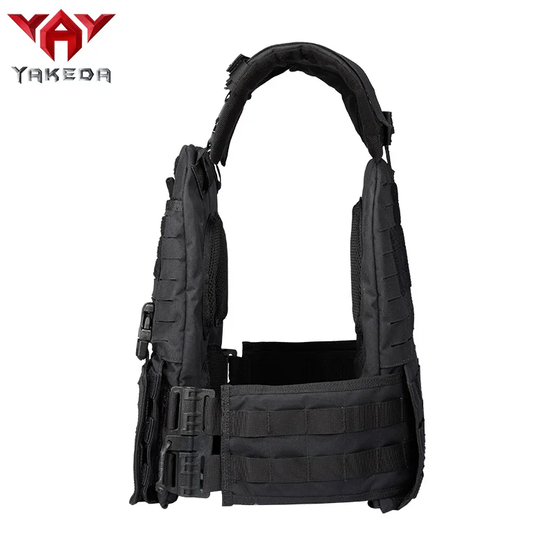 YAKEDA quick release lightweight military molle modular soft hard armor tactical plate carrier vest with cummerbund pouches